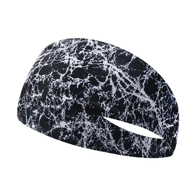 Printing Sports Headbands Sweatband Stretch Elastic Women Yoga Hair Bands Breathable Gym Fitness Running Cycling Tennis Headwrap