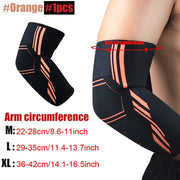 1Pcs Sports Elbow Support Brace Compression Sleeve Basketball Arm Sleeve for Tendonitis, Tennis Golf Elbow Reduce Joint Pain