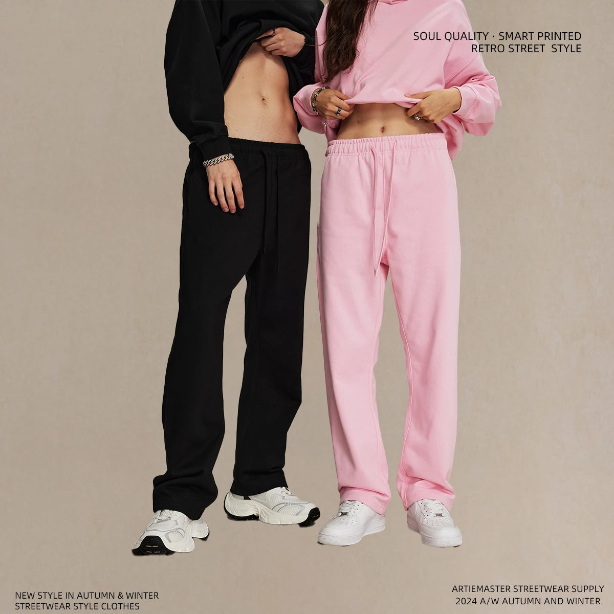 Pantalones de chándal rectos
