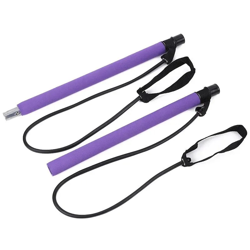 Pilates Stick Multi Functional Fitness Stick Pilates Equipment Yoga Home Elastic Training Pulling Force Rope