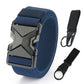 HSSEE New 105cm to 125cm Elastic Belt for Men Metal Buckle Quick Release Military Tactical Belt Soft Nylon Casual Belt Male