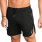 Pantalones cortos casuales de verano de algodón para hombre, para gimnasio, fitness, culturismo, entrenamiento, bermudas hasta la pantorrilla, pantalones cortos para correr, ropa deportiva