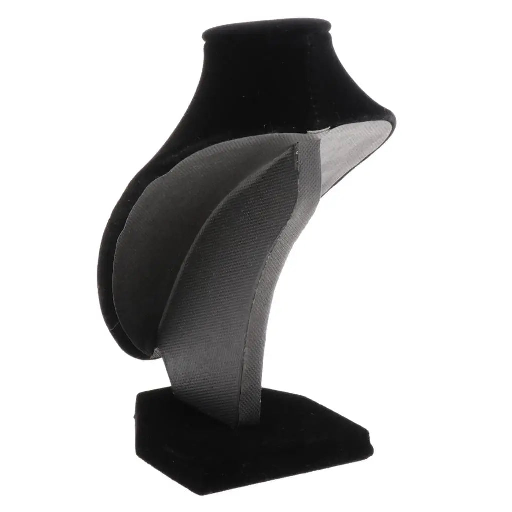 Mini caballete para exhibir collares y joyas, organizador de busto, 5,91 pulgadas, 1 terciopelo negro