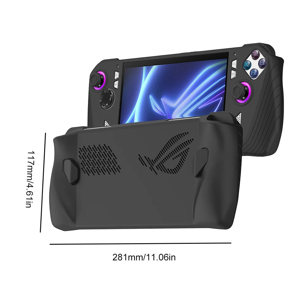 Soft Silicone Protective Cover Game Console Case Anti-Scratch Dustproof Protector Shell Sleeve for ASUS ROG Ally Game Accessorie