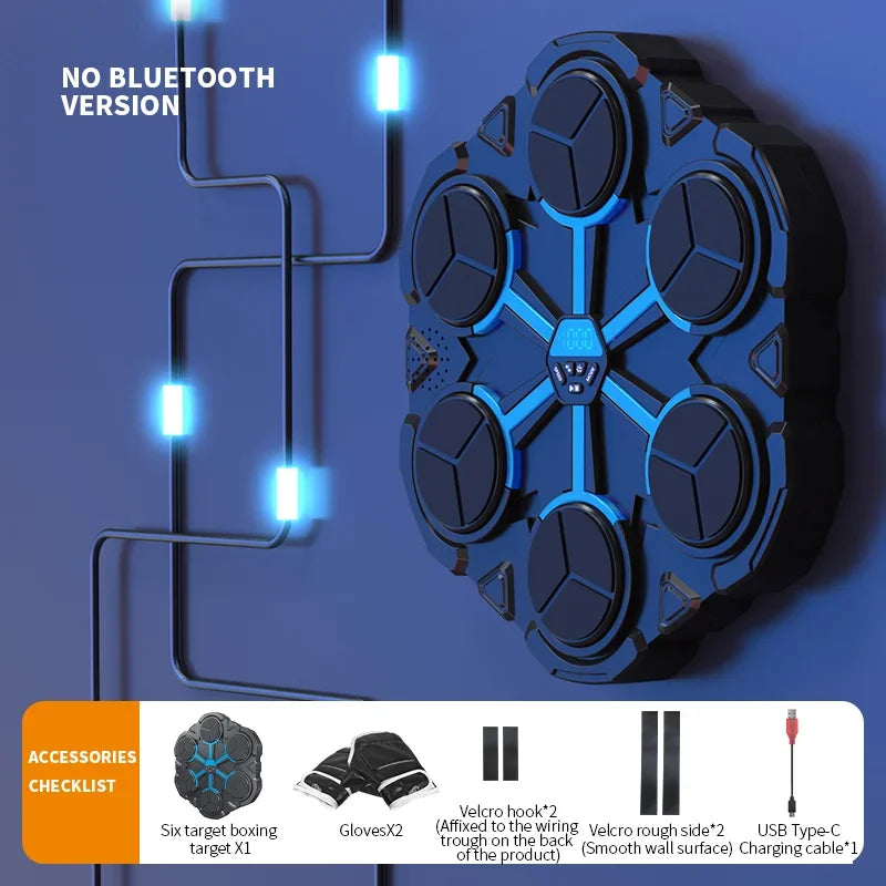 Boxing Music Machine Children's Boxing Wall Target Home Wall-Mounted Boxing Machine Six-Target Intelligent Boxing Training