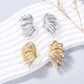 Vintage Irregular Metal Striped Cuff Earring 2024 Trend Women Holiday Charm Jewelry Choice Party Gift