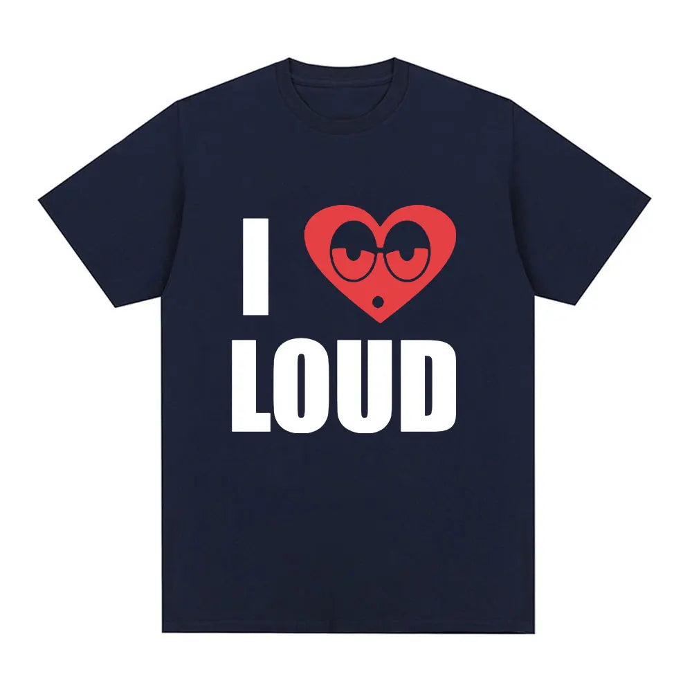 Chief Keef I Love Loud Same Style T Shirt Men's Fashion Hip Hop Short Sleeve T-shirt Casual Oversized T-shirts Streetwear Unisex