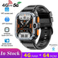 Montre connectée 2024 pour hommes et femmes, compatible Bluetooth, appels, carte SIM 4G/5G, NFC, Wi-Fi, accès Internet rapide, application, téléchargement gratuit