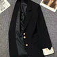 Korean Women's Blazer Jackets Single Breasted Loose Abrigos Office Ladies Classic Suit Coats Spring Fall Fashion New Chaquetas