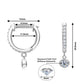 Huggie Drop Earrings Real D Color VVS1 Moissanite Diamond Hoops Earrings 925 Silver Woman Jewelry original Certified Trend 2023