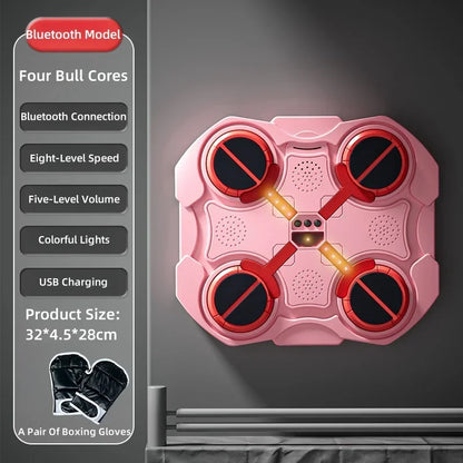 Boxing Music Machine Children's Boxing Wall Target Home Wall-Mounted Boxing Machine Six-Target Intelligent Boxing Training
