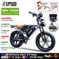 Bicicleta eléctrica IDOTATA-S7 para adultos, batería doble, 48 V, 70 Ah, 20 pulgadas, neumáticos anchos 4.0, bicicleta eléctrica para nieve y montaña, 2000 W