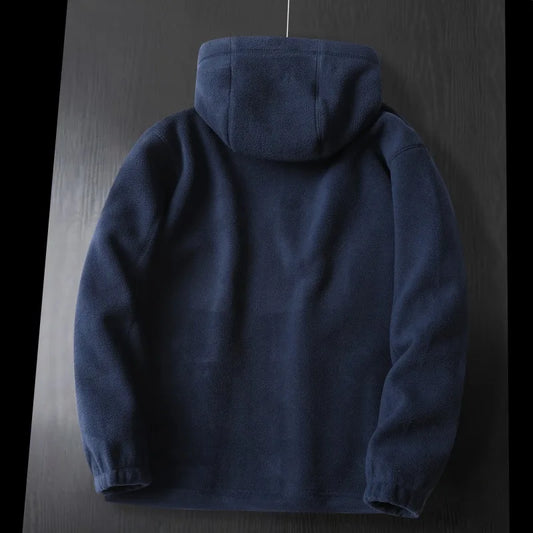New Winter Men Hooded Warm Coats Parkas Polar Fleece Jackets Quality Men Outdoors Winter Coats Fashion Loose Down Jackets 3XL