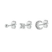ROXI Ear Jewelry Set Moon Star Lightning Suit Earrings for Women Fashion Jewelrys Hoop Earring Piercing Pendientes Casual