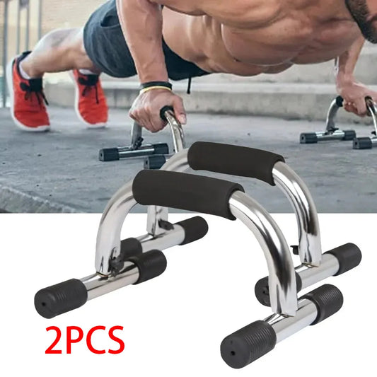 2Pc Push Up Bar Stand Pushup Board Exercise Training Chest Bar Sponge Hand Grip Fitness Equipments 2pcs Trainer Body Building