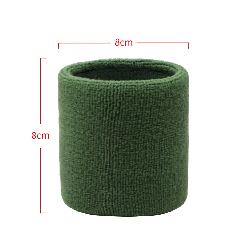 Cotton Wrist Support Band Wristband Sport Bracers Sweat Towel Cuff Tennis Wrist Guard Protector Strap Fitness Run Sweatband Gym