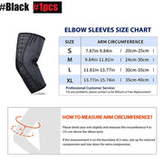 1Pcs Sports Elbow Support Brace Compression Sleeve Basketball Arm Sleeve for Tendonitis, Tennis Golf Elbow Reduce Joint Pain