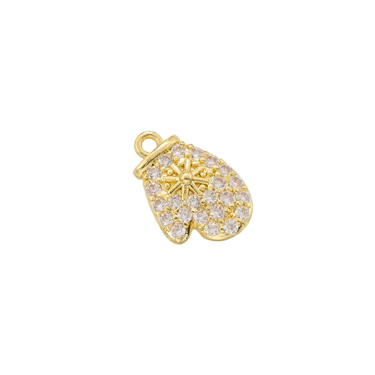 ZHUKOU christmas charms for jewelry making Lovely Christmas Tree series pendants DIY Handmade Jewelry Making accessories VD1383
