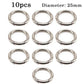 O Ring Spring Clasps Metal Openable Carabiner Keychain Rings Bag Clips Hook Dog Chain Buckles Connector For DIY Jewelry