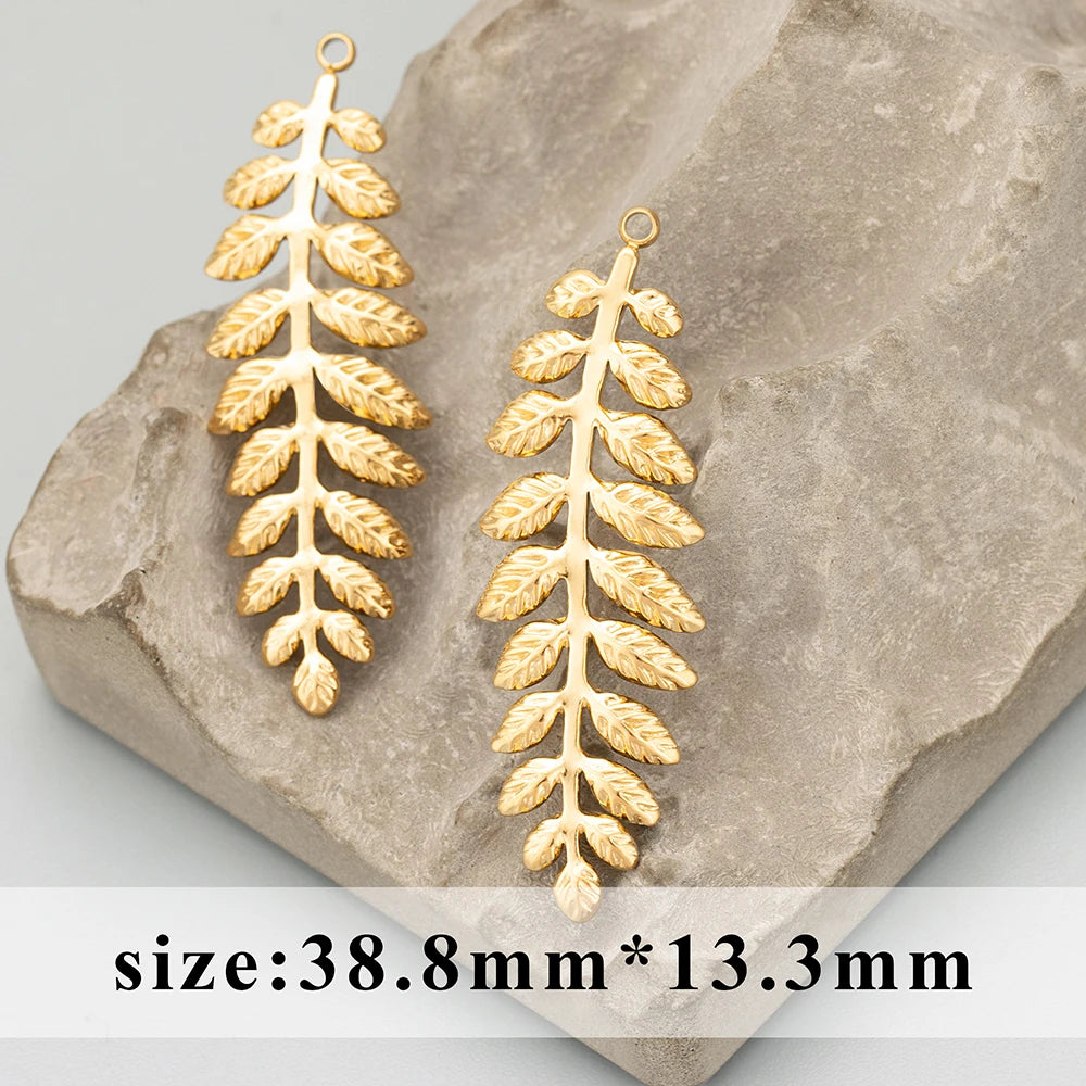 GUFEATHER MD88, accesorios de joyería, acero inoxidable 316L, sin níquel, accesorios de bricolaje, dijes, colgantes de bricolaje, fabricación de joyas, 4 piezas/lote