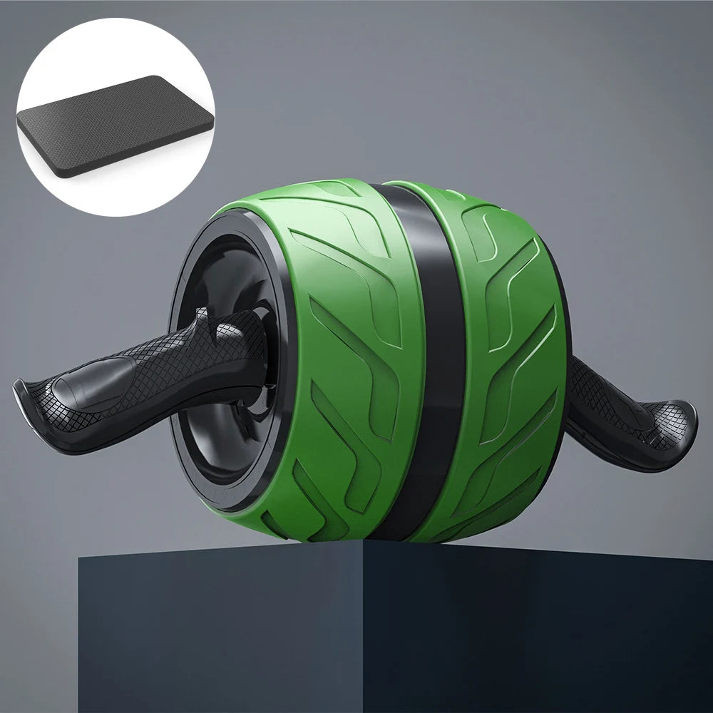 Rouleau abdominal de rebond, roue abdominale saine avec tapis de genou, équipement d'entraînement pour abdominaux pour la musculation à domicile