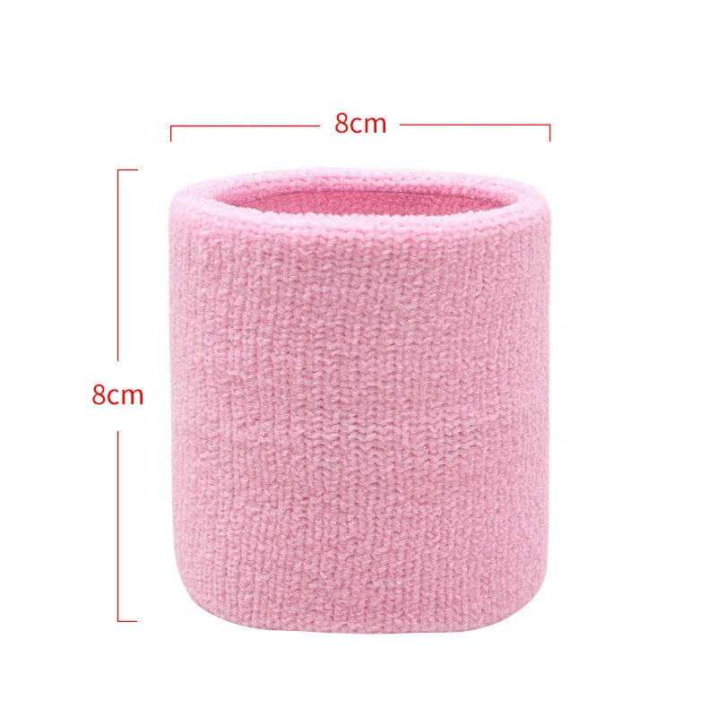 Cotton Wrist Support Band Wristband Sport Bracers Sweat Towel Cuff Tennis Wrist Guard Protector Strap Fitness Run Sweatband Gym