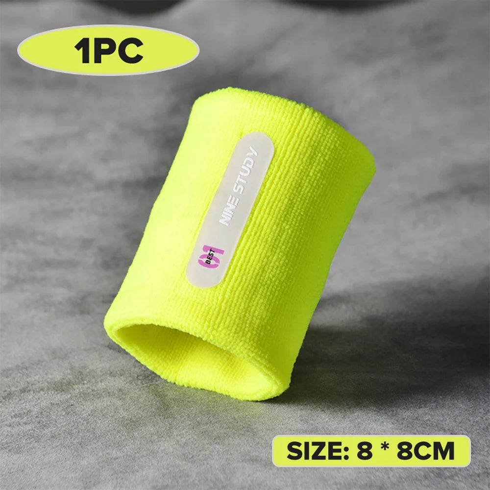 Bracelets absorbant la transpiration, protège-poignets, sport, musculation, fitness, course à pied, basket-ball, respirant, coton (1 pièce)
