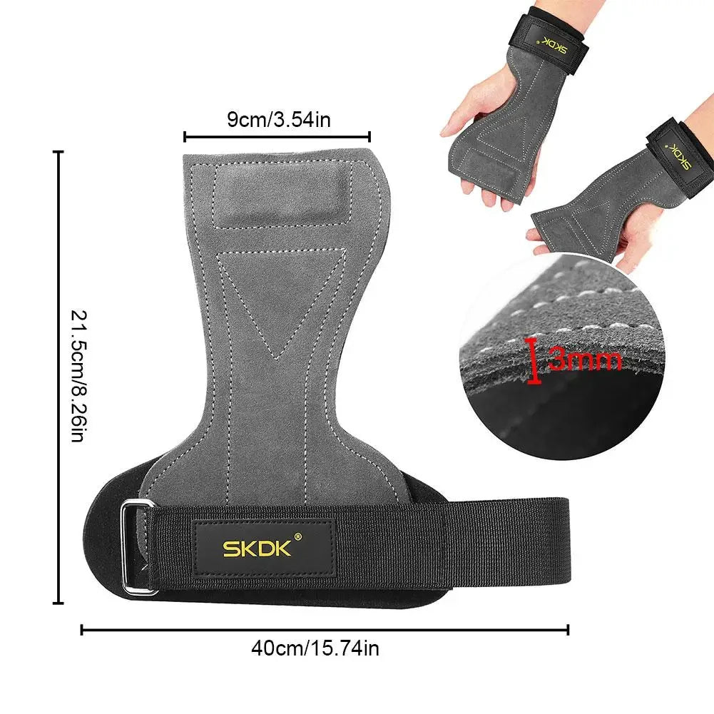 Lot de 2 gants de sport antidérapants et résistants à l'usure pour la protection des poignets et la force de préhension