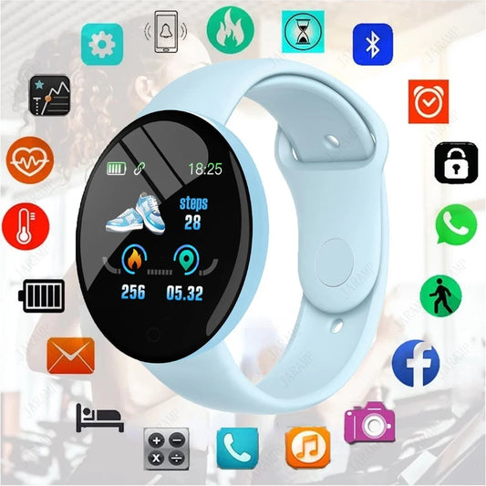 Reloj inteligente Bluetooth para niños, reloj digital LED resistente al agua para niñas, niños y estudiantes, reloj inteligente electrónico de pulsera para niños.