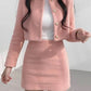Spring Summer Women's Suits with Mini Skirt Two-pieces Set Woman Dress Korean Fashion Sweet Casual New in Chic Elegant Woman Set