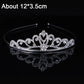 Tiaras y coronas para niñas, diademas, coronas de cristal para novias, accesorios para fiestas de bodas, joyas para el cabello, adornos, tocado