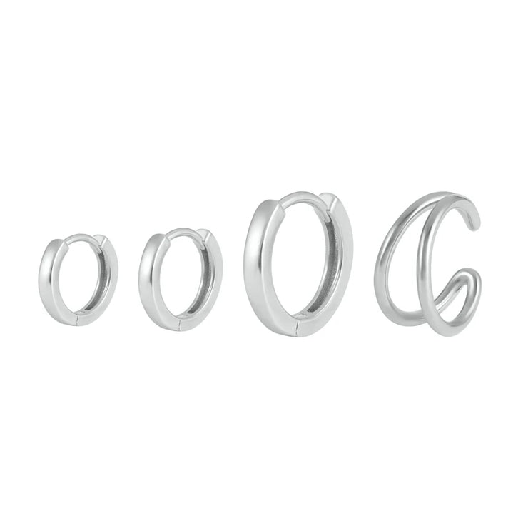 ROXI Ear Jewelry Set Moon Star Lightning Suit Earrings for Women Fashion Jewelrys Hoop Earring Piercing Pendientes Casual