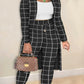 LW Plus Size Autumn Winter 2 Piece Sets Women Outfit Cami Pattern U Neck Long Sleeve Drawstring Three Piece Skinny Pants Set