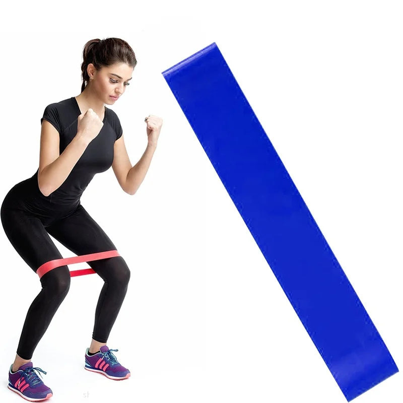 Bandas de resistencia deportivas de varios colores para yoga, equipo de gimnasio, TPE, bandas elásticas para fitness en casa, entrenamiento de fuerza para Pilates.