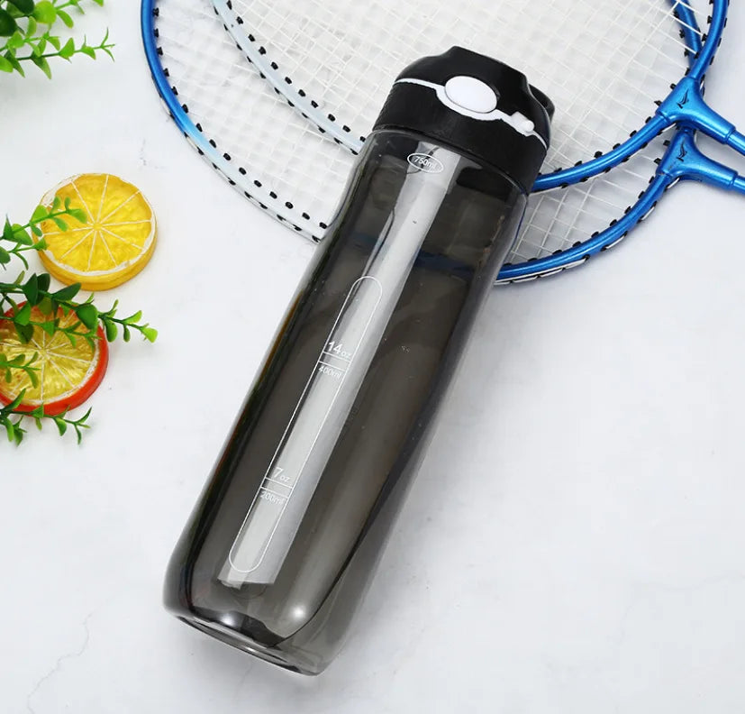 Bouteille d'eau en Tritan 750 ml/1 000 ml avec paille, écologique et durable, idéale pour la gym, le fitness et les sports de plein air.