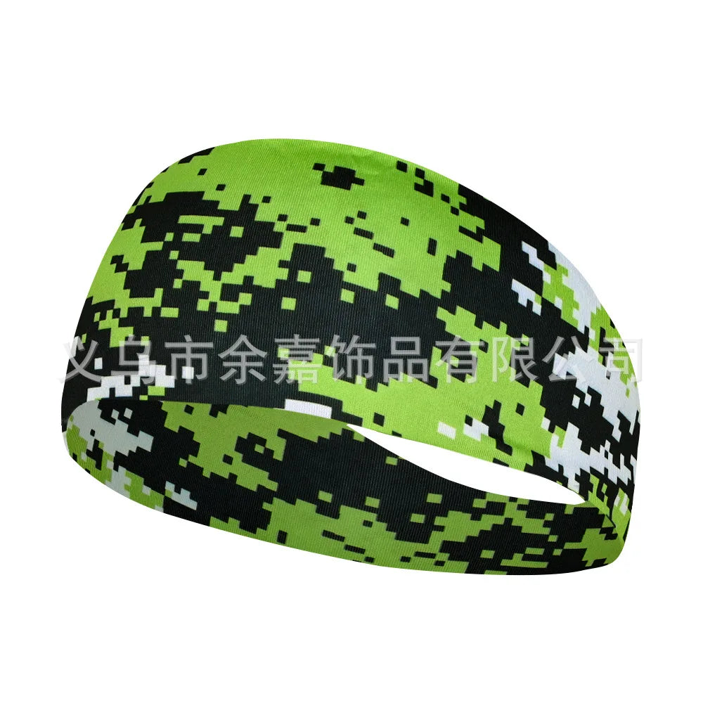 Printing Sports Headbands Sweatband Stretch Elastic Women Yoga Hair Bands Breathable Gym Fitness Running Cycling Tennis Headwrap