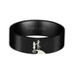 Stainless Steel Couple Rings Halloween Jack and Sally Lover's Rings Engagement Wedding Ring for Men Women Party Jewelry