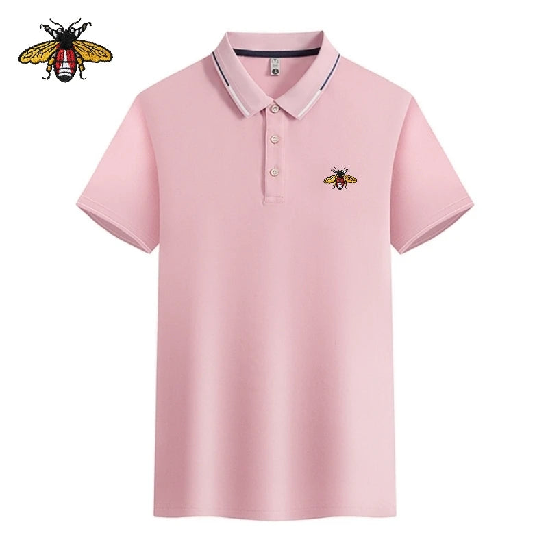 Summer New High Quality Embroidered Polo Shirt, Family Wear, Men's Fashion, Leisure, Breathable, Cool Short Sleeve T-shirt Top