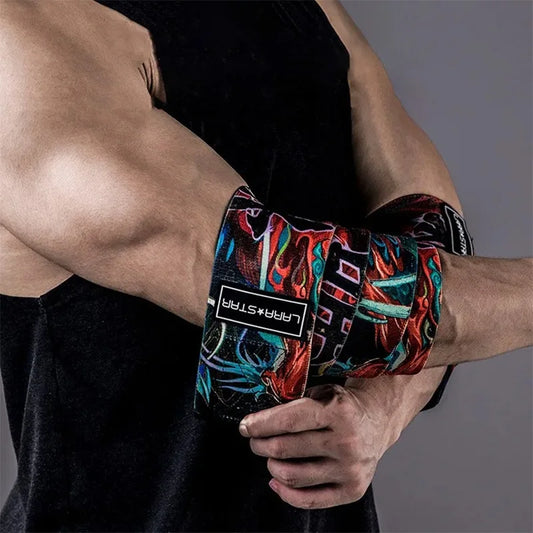 Coudières de fitness avec sangle élastique réglable, bandages d'haltérophilie, bandages de sport, pour le soulevé de terre, le développé couché et le support de coude