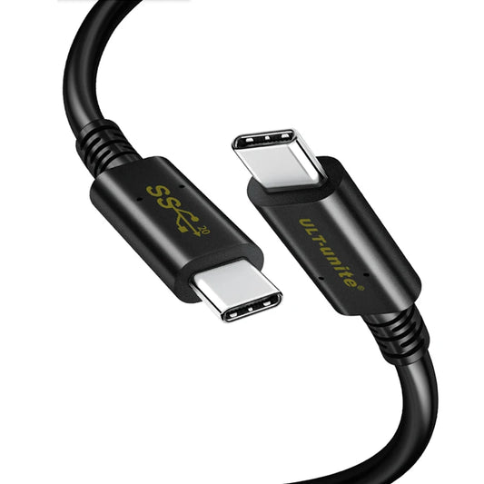 Cable USB 3.2 Gen 2 Tipo C a C de 20 Gbps, cable tipo C 4K UHD PD100W, cable de datos de carga rápida para MacBook Pro, iPhone 15, Galaxy S20