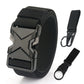 HSSEE New 105cm to 125cm Elastic Belt for Men Metal Buckle Quick Release Military Tactical Belt Soft Nylon Casual Belt Male