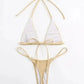 2024 New Sexy Mini Bikini Micro Extreme String Swimwear Bikini Set Summer Female Padded Brazilian Thong Bathing Suit Swimsuit