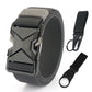 HSSEE New 105cm to 125cm Elastic Belt for Men Metal Buckle Quick Release Military Tactical Belt Soft Nylon Casual Belt Male