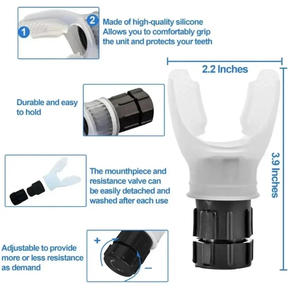The Lung Breathing Training Device Changes The Size of Respiratory Resistance for Exercise Training, Improving Lung Capacity