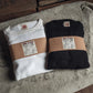 Non Stock Waffle Thermal Shirt 400g Heavy Weight Crew Neck Men's Long Sleeve Tee