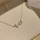 Fashion Tulip Drop Pendant Necklace for Women Luxury Shiny Zircon Accessory Clavicle Chain Necklace Sweet Girl Jewelry Gift 2024