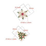 ZHUKOU christmas charms for jewelry making Lovely Christmas Tree series pendants DIY Handmade Jewelry Making accessories VD1383