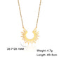 Lucktune Sun Moon Pendant Clavicle Chain Necklace Stainless Steel Bohemian Choker Necklace for Women Fashion New In Jewelry Gift