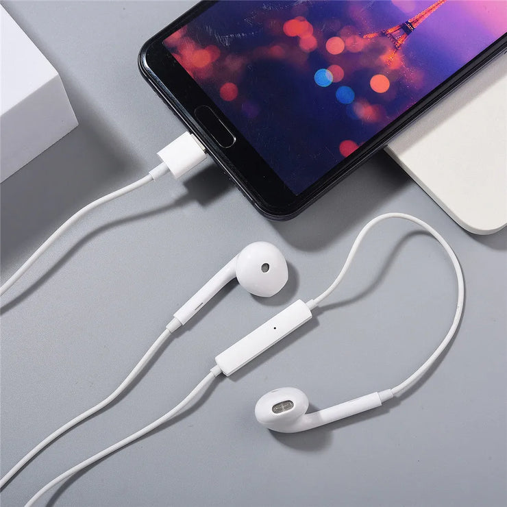 New OPPO USB Type C Earphone In Ear Wired Sport Headset With Micophone For OPPO Reno 8 9 10 11 12 Pro Find X3 X5 X6 X7 N3