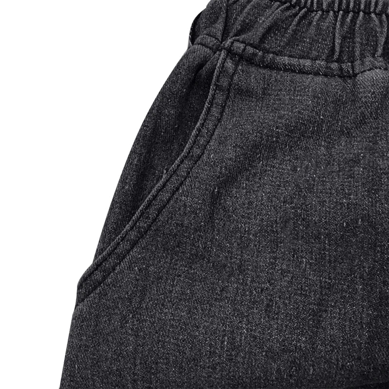 Get To School Men's Solid Color Drape Jeans Loose Straight Vintage High Street Hip-hop Y2K Casual Daily Dragging Wide-leg Pants